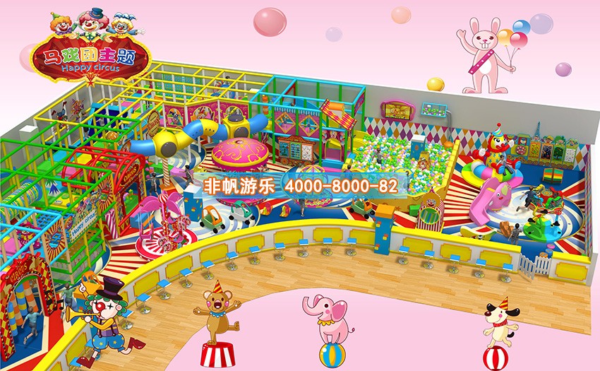 兒童淘氣堡馬戲團(tuán)風(fēng)格主題